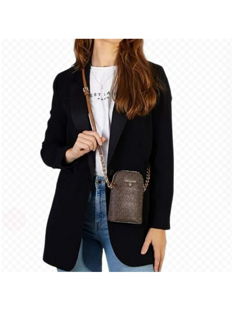 Michael Kors Logo Bag, Womens Smartphone Crossbody, Dark Brown