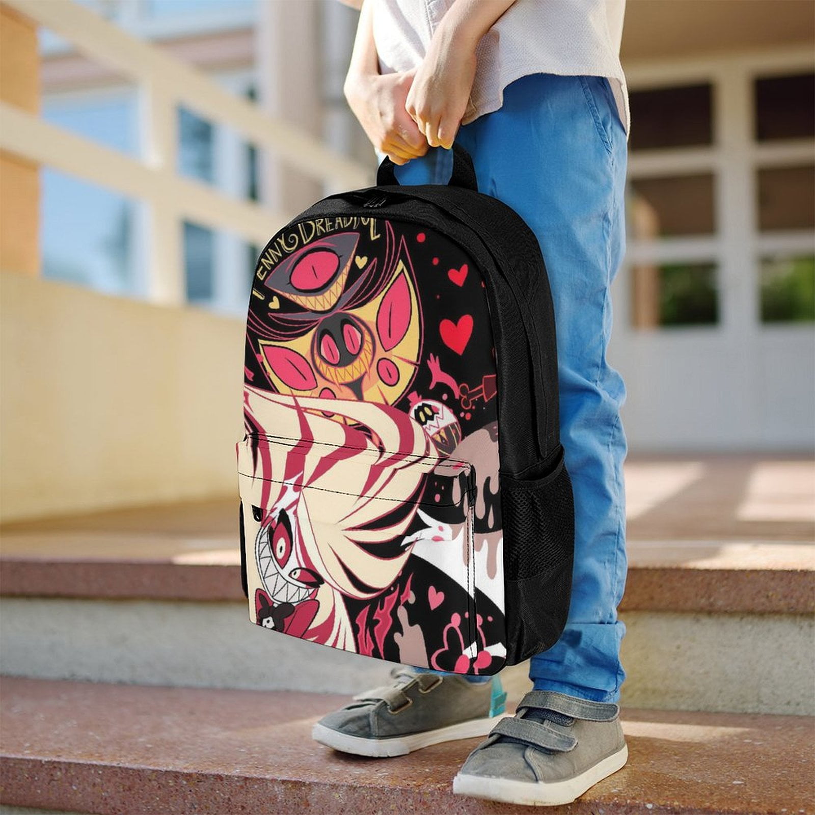 Hazbin Hotel Backpack with Adjustable Straps, Multiple