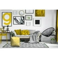 thumbnail image 4 of 17" Yellow Cube Paisley Indoor Outdoor Pouf Cover, 4 of 6