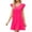 Hot Pink, variant on Vedolay Spring Dress Women's Dress Polka Dot Floral Print Long Sleeve Crewneck Fishtail Ruffle Hem Short Mini Dresses,Hot Pink M