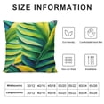 thumbnail image 5 of COMIO MEHOTP Tropical Pillow Covers Jungle Throw Pillow Cover Green Cushion Cases Lumbar Pillow CoversStandard Pillow Shams Banana Leaf Tropical Plant Patterned Pillow Covers Green Pillowcases, 5 of 5