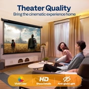 SPECSTAR Motorized Projector Screen with Remote, 16:9 84 Inch Auto Electric Projection Screen, HD 4K Movie Screen for Home Theater, Cinema, Office (73 x 41 Black)