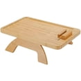thumbnail image 1 of Table d'Appoint Pliable pour Canapé avec Support de Téléphone Rotatif à 360°, 1 of 5