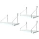thumbnail image 3 of Estantes flotantes de pared para el hogar, 3 unidades, sin perforaciones, 3 of 8