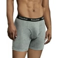 thumbnail image 2 of SLM Men's 100% Cotton Boxer Briefs 2 or 4 Pack Comfort Stretch Underwear, 2 of 3