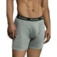 SLM Homme 6 Pack de Boxer Slip 100% Stretch Sous-Vêtements Actifs Réguliers Plus la Taille -2XL-3 Noir, 3 Gris – image 2 sur 2