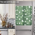 thumbnail image 4 of Dailycode Dishwasher Magnet Cover Magnetic Fridge Door Cover Home Kitchen Decor, Plaid with Shamrocks, 23"x 26", 4 of 6