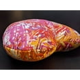 thumbnail image 3 of DaDa Bedding Hand-Made Sewn Marble Painted Heart Shaped Reversible Colorful Throw Pillow - 16” x 14”, 3 of 9