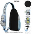 thumbnail image 3 of Crossbody Sling Backpack for Women Men Vintage Moon Map Shoulder Sling Crossbody Casual Chest Bag for Travel Sports Running Hiking, 3 of 5