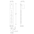 thumbnail image 7 of 28in. Black Dusk to Dawn Outdoor Wall Light with Optional Door Numbers and Bulb Included for Outside, 7 of 7