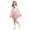 Pink 2, variant on Fancifize Girls' 2 Piece Skirts Sets Puff Short Sleeve Shirts and Pleated Mini Skirts Kids Preppy Look Outfits