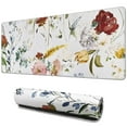 thumbnail image 1 of High Precision Floral Mouse Pad - Mini Flower Design, Non-Slip Rubber Base, Smooth Surface, Ideal for Gaming & Office Use, Laptop Suitable, Large 31.5x11.8 Inch - Upgrade Your Workstation, 1 of 7