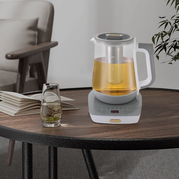 1 PCS 1.8L/0.48gal Electric Tea Kettle, Glass Tea Maker, Tea Water Boiler, Rated Power: 800W