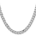 thumbnail image 2 of Primal Silver Sterling Silver Rhodium-plated 7mm Curb Chain, 2 of 4