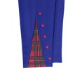 thumbnail image 6 of Fashion Pants for Men Casual Plaid Lounge Pants Elastic Waist Wide Leg Sweatpants with Pockets, Blue, M, 6 of 7