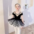 thumbnail image 6 of ‌LYMAYTER Girls Dancewear Tutu Skirt Leotard Long Sleeve Ballet Short-Sleeved Costume Ballerina Outfit, 6 of 8
