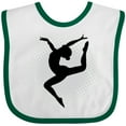 thumbnail image 3 of Inktastic Ballet Dancer Silhouette Ballerina Girls Baby Bib, 3 of 4