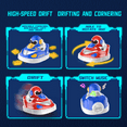 thumbnail image 3 of Glow Crasherz Bumper Cars - Set of 2 Remote Controlled Bumper Cars | RC Bumper Car Toys for Age 6-12| Ejecting Bumper Cars with light and sound, 3 of 5