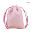 thumbnail image 2 of Jewellery Pouch Small Drawstring Bags Bracelet Packaging Display Goodies Presents Mobile Phone Storage Gifts Solid Pouches Pink-5*7, 2 of 7