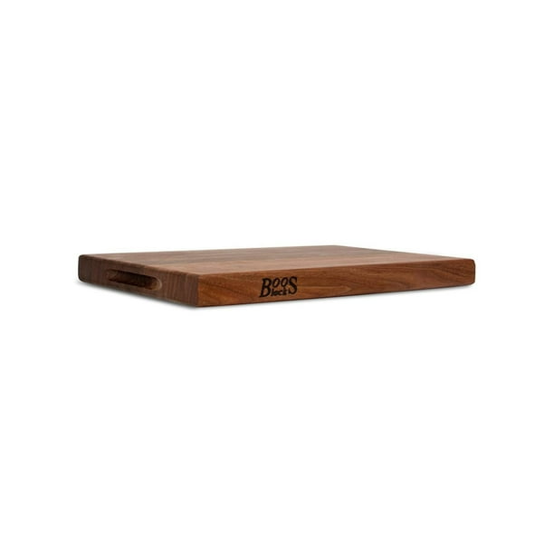 John Boos Walnut Wood Edge Grain Reversible Cutting Board, 20 x 15 x 1.