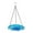 Blue#2768, variant on Glass Flower Bird Feeder Pendant Outdoor Hanging Bowl | Decorative Iron & Glass Garden Patio Yard Dish | Rust-Resistant, Multi-Use Birdbath or Tray, Easy Clean, Vibrant Accent Decor