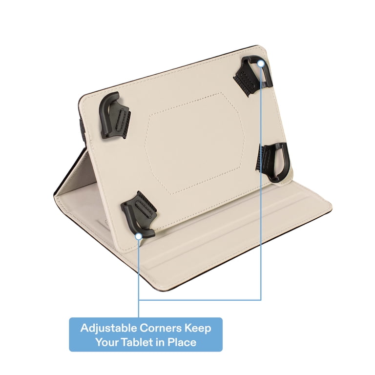 Custodia Pelle Universale Con Supporto Per Tablet 7-10.1 Pollici (Samsung, Onn, Ecc.)