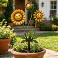 thumbnail image 4 of Flat Metal Garden Stakes Colorful Venues Flytrap And Sunflower Yard Decor Outdoor Patio Lawns Potted Plants Decorative Ground Insert Ornaments, 4 of 5