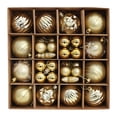thumbnail image 4 of Adorno navideño de bola, irrompible, decoración para el hogar, accesorios para fotos, colgante navideño Oro, 4 of 9