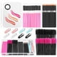 thumbnail image 1 of Bandeja para mezclar maquillaje Shynek con kit de accesorios desechables: varillas para rímel, aplicadores de labios, pinzas para el cabello y caja organizadora, 1 of 7