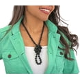 thumbnail image 2 of 36 Inch 8MM Matte Finish Semi-precious Genuine Black Onyx Stone Long Endless Infinity Beaded Strand Necklace., 2 of 4