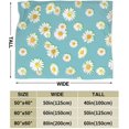 thumbnail image 4 of LHSHID Daisy Flowers Soft Warm Throw Blanket Lightweight Flannel Fleece Bed Blanket Gift for Girls Boys Men Women Chair Couch, 4 of 8