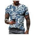 thumbnail image 1 of Nouveau T-Shirt d'Été Mode Personnalité Impression 3D pour Hommes Manches Courtes Décontracté Confortable Classique Rétro Col Rond Grande Taille, 1 of 5