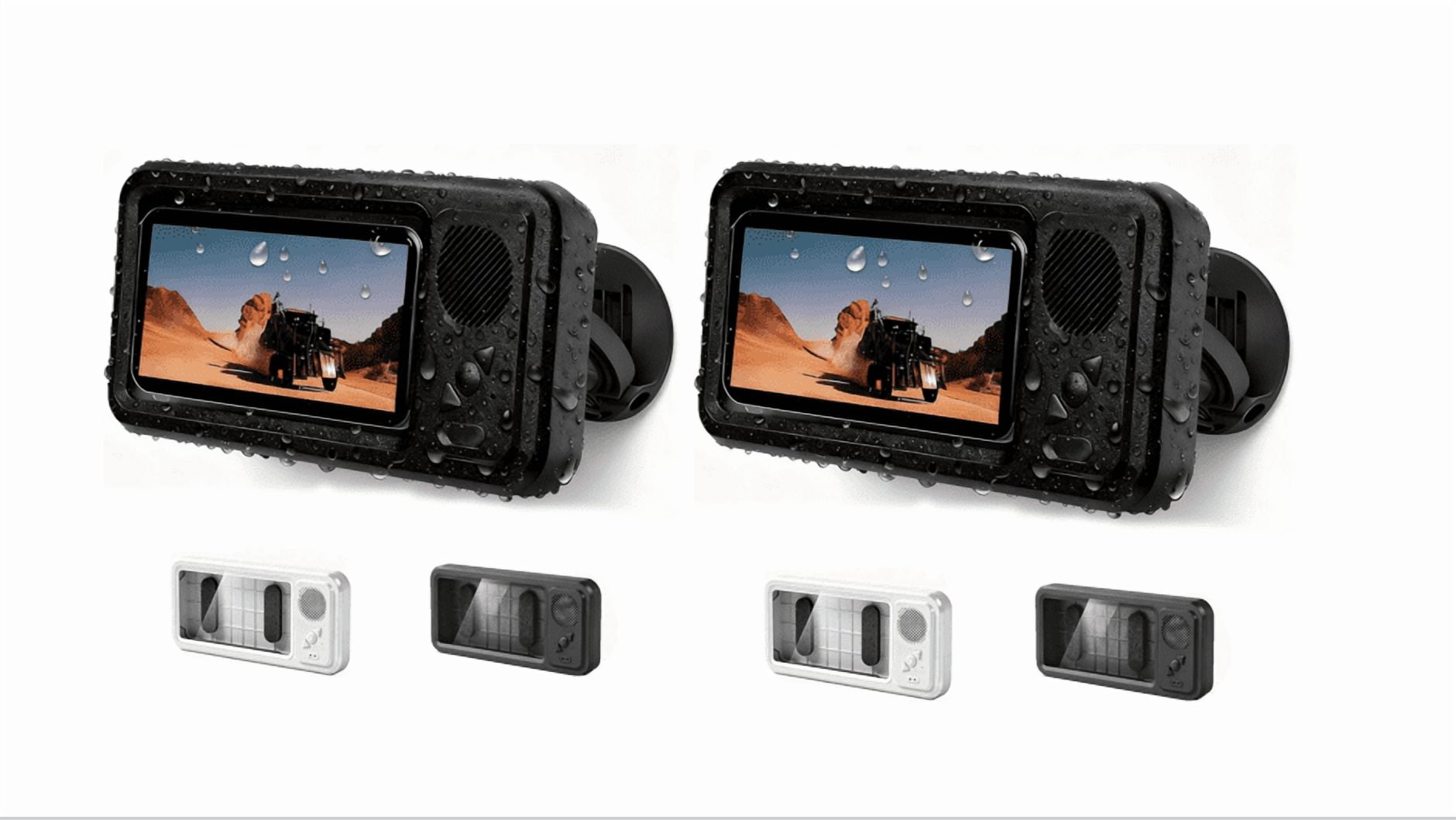 Waterproof Phone Holder, Aqua Play Phone Holder with Speaker, Waterproof  Secure 360 Mount, Waterproof PhoneHolder with Built-in Bluetooth Speaker  2PC - Walmart.com