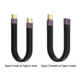 thumbnail image 2 of USB 4.0 Gen3 Tipo C Hembra a Tipo C Cable de datos macho 40Gpbs 100W Flexible Ehuebsd Para estrenar, 2 of 7