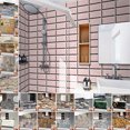 thumbnail image 1 of Goory Marble Tile Transfer Stickers Self Adhesive Removable Wall Stickers Peel and Stick Self Sticky Backsplash Tiles, 1 of 7