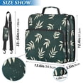 thumbnail image 2 of FORMRS Zipper Binder with Shoulder Strap 2-inch Ring 500 Sheet Capacity File Bag, Beige Leaves, 2 of 5