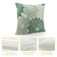 thumbnail image 4 of JRXY  Sage Green White Pillow Covers Dahlia Floral Decor Throw Pillows Summer Modern Geometry Flower Outdoor Decorative Cushion Cases for Sofa Couch Bed Decorations White, 4 of 5