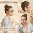 thumbnail image 6 of Gocvo 10Pcs Hair Headbands for Women Non-Slip Plastic Headbands Thin Headbands with Teeth, Daily Hair Accessories Designed for Glasses Wearers, Pink, 6 of 8