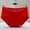 Red, variant on HOMBOM Panties for Women Pack Brief Nylon Traceless Purple Underwear for Women XL