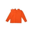 thumbnail image 2 of Men's Adaptive Open Back Full Sleeves Orange T-shirt, 2 of 5