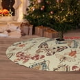 thumbnail image 6 of Yiaed Watercolor Insects Print Christmas Tree Skirt , Tree SkirtsTree Mat for Christmas Winter Holiday Indoor Decorations-36", 6 of 7