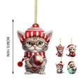 4Pcs Christmas Tree Ornaments Cat Hanging Decorations Christmas Tree 4pcs-christmas-tree-ornaments-cat-hanging-decorations-christmas-tree
