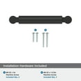 thumbnail image 4 of Amerock Balon 3-3/4 inch (96mm) Center-to-Center Matte Black Cabinet Pull, 4 of 6