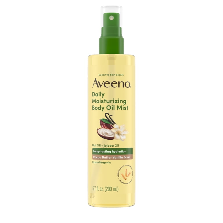 Aveeno Daily Moisturizing Body Oil Mist, Cocoa Butter Vanilla, 6.7 oz photo 1
