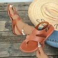 thumbnail image 6 of THDHVS Womens Dress Shoes,Fashion Casual Round Head Comfy Sandals Beach Casual Shoes Brown7.5, 6 of 7