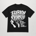 thumbnail image 3 of Men's Graphic T-Shirt, Money Theme Street Art Tee, Short Sleeve Cotton Blend, 3 of 9