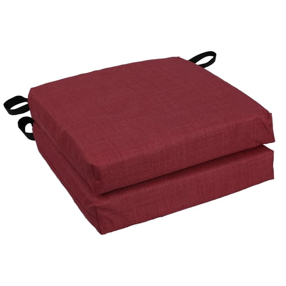 Blazing Needles 16-inch Outdoor Cushion, Merlot