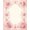 Pink Ivory, Pattern 15, variant on ODIKA 8'x10' Washable Area Rug Bathroom Boho Scroll Oushak Rectangular Delicate Vintage Border for Living Room, Under Sectional, Family , Durable, Non-Slip