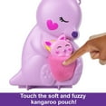 thumbnail image 5 of Polly Pocket 2-in-1 Mama and Joey Kangaroo Purse, Travel Toy with 2 Micro Dolls & Accessories, 5 of 8