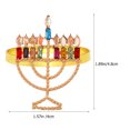 12pcs Menorah Molding Napkin Rings Dining Table Napkin Ring Serviette
